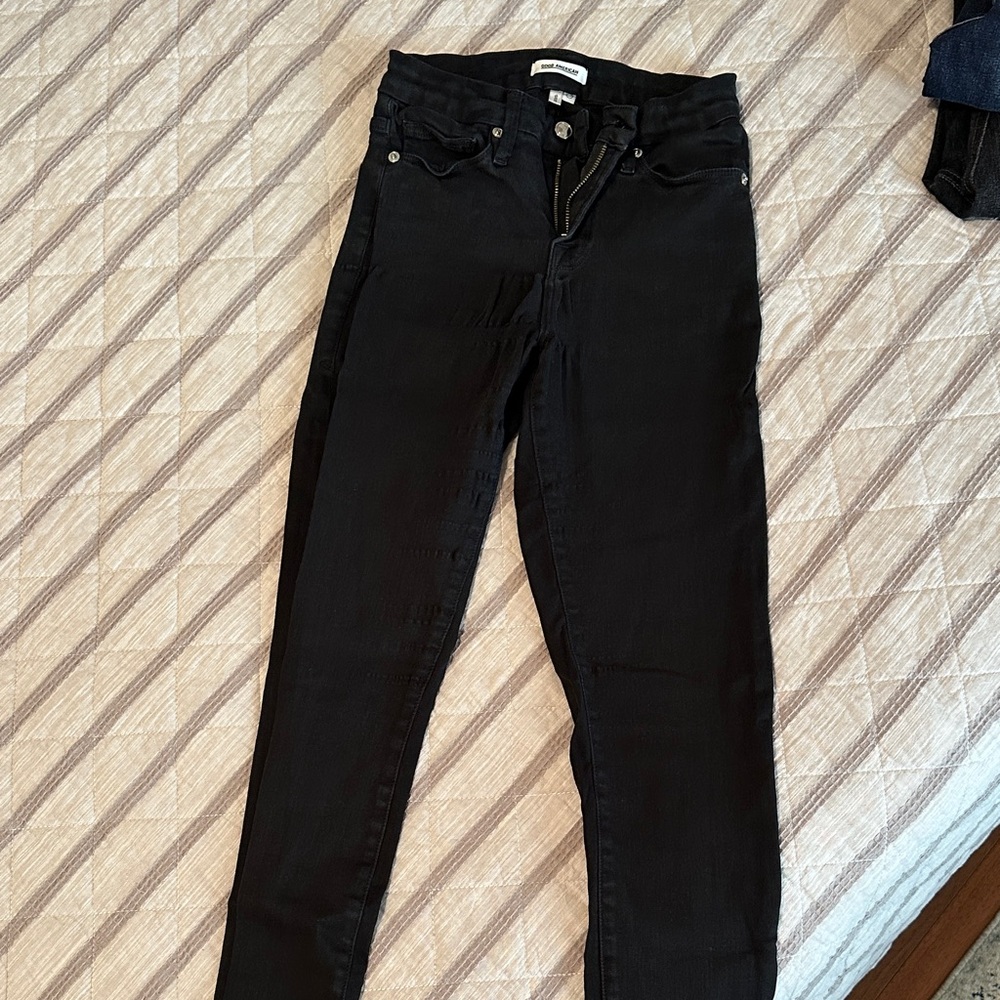 Good American Classic Black Skinny Jeans